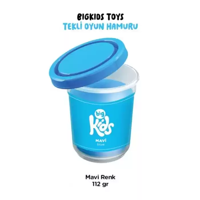 Bigkids Toys / Mavi - 12li Oyun Hamuru (112 Gr)