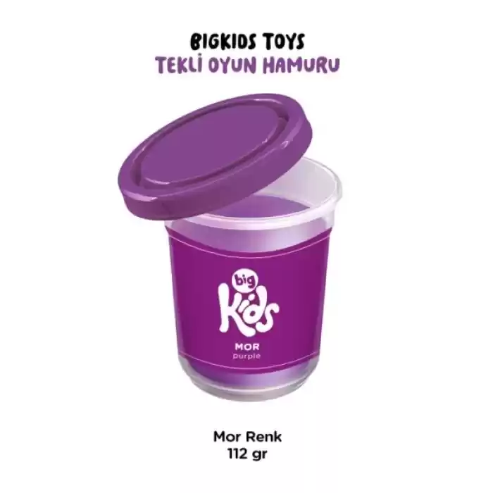 Bigkids Toys / Mor - 12li Oyun Hamuru (112 Gr)