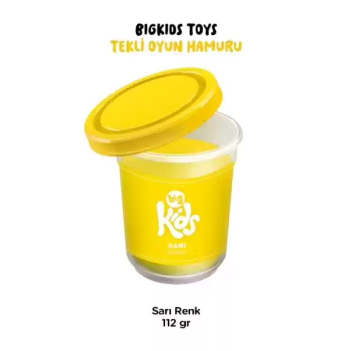 Bigkids Toys / Sarı - 12li Oyun Hamuru (112 Gr)