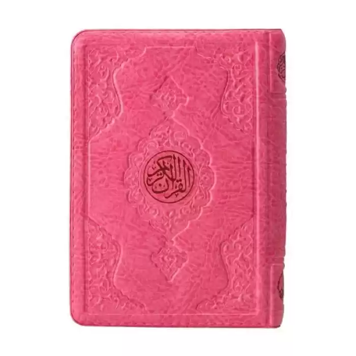 Çanta Boy Kuran-ı Kerim (Pembe Renk, Kılıflı, Mühürlü)