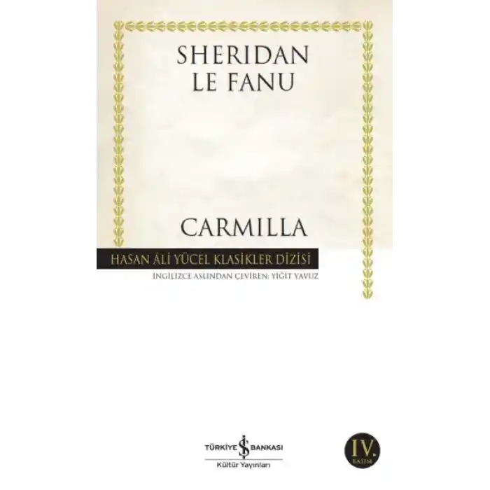 Carmilla - Hasan Ali Yücel Klasikleri