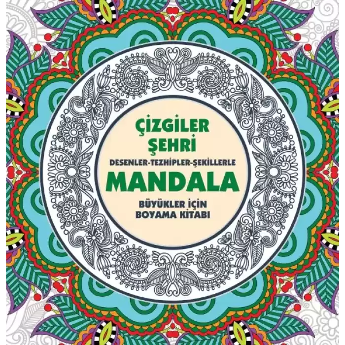 Çizgiler Şehri - Mandala (Büyükler İçin Boyama)