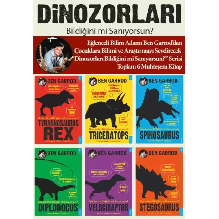 Dinozorları Bildiğini mi Sanıyorsun? (6 Kitaplık Set)