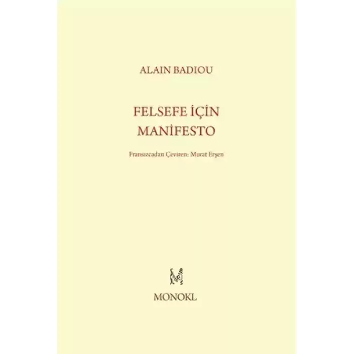 Felsefe İçin Manifesto