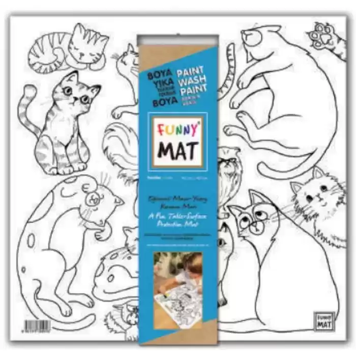 Funny Mat - Kediler 40x40cm