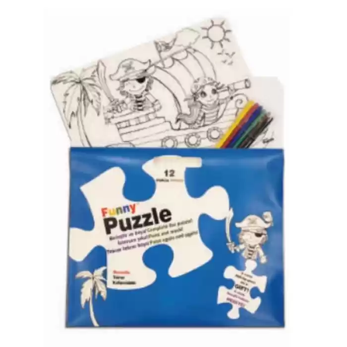 Funny Mat Puzzle - Korsan Adası 30x40cm