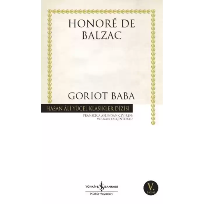 Goriot Baba - Hasan Ali Yücel Klasikleri
