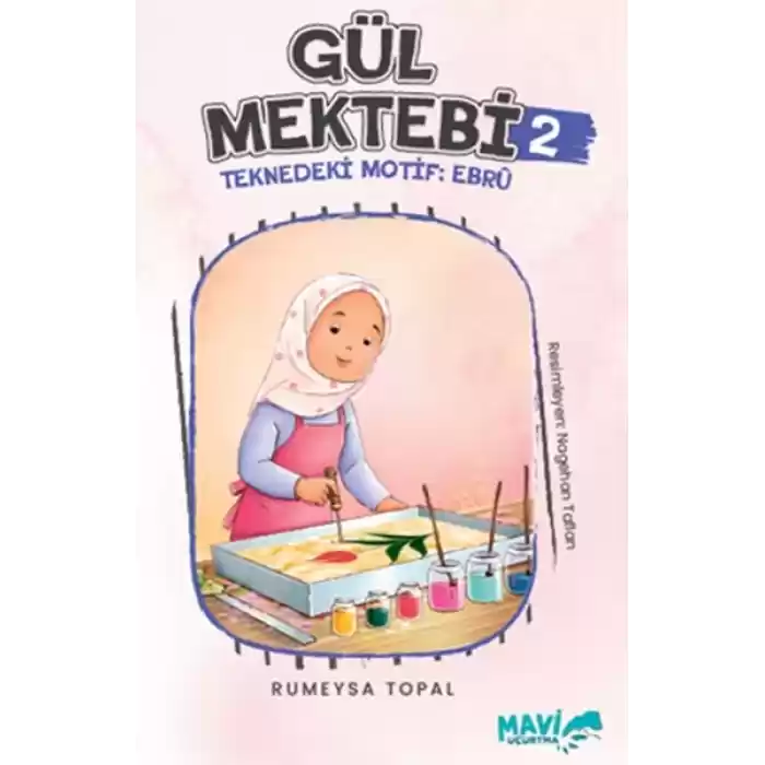 Gül Mektebi 2 Teknedeki Motif Ebru