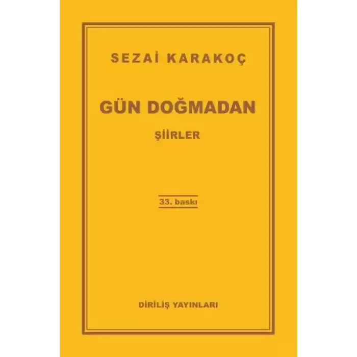 Gün Doğmadan