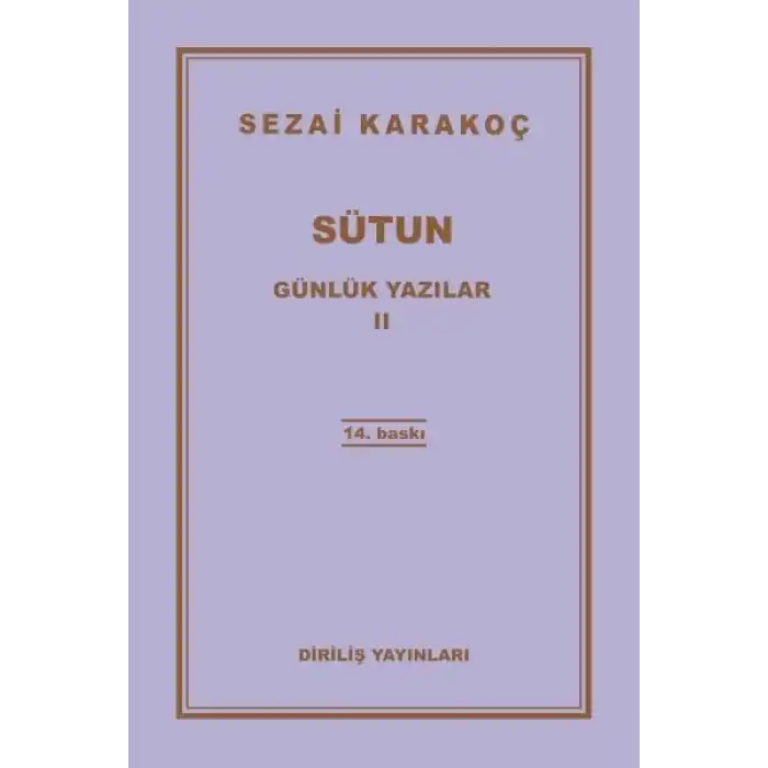 Günlük Yazılar 2 - Sütun