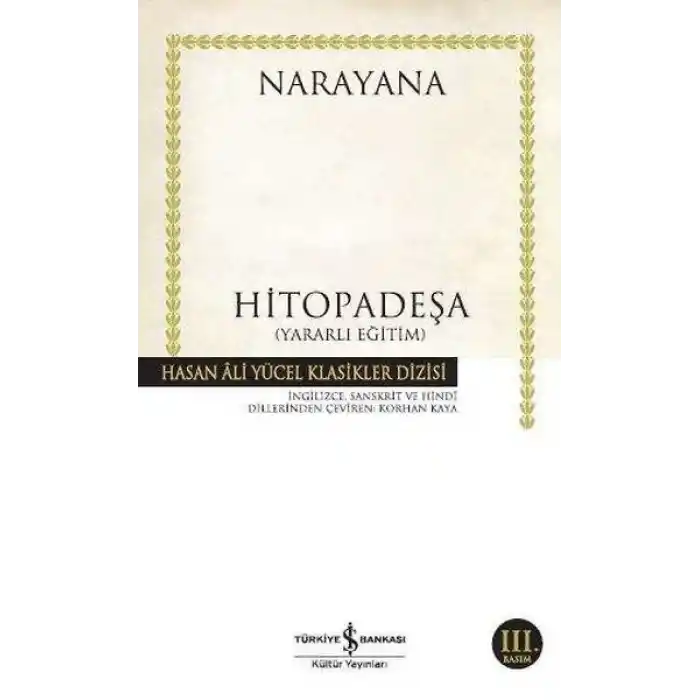 Hitopadeşa - Hasan Ali Yücel Klasikleri