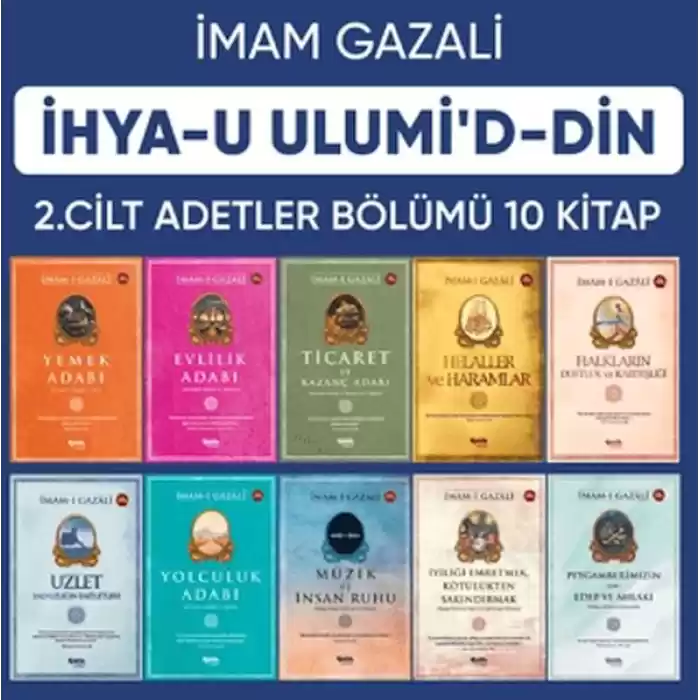 İhyau Ulumiddin 2. Cilt (Adetler Bölümü 10 Kitap)