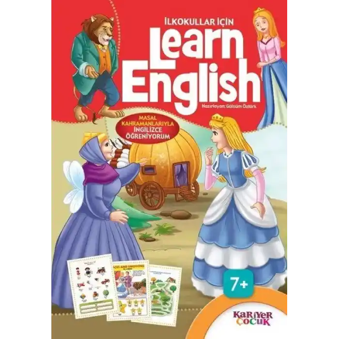 İlkokullar İçin Learn English - Kırmızı