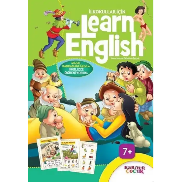 İlkokullar İçin Learn English - Yeşil
