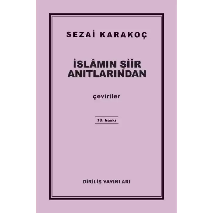 İslamın Şiir Anıtlarından