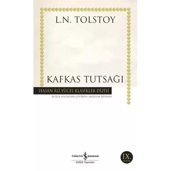 Kafkas Tutsağı - Hasan Ali Yücel Klasikleri