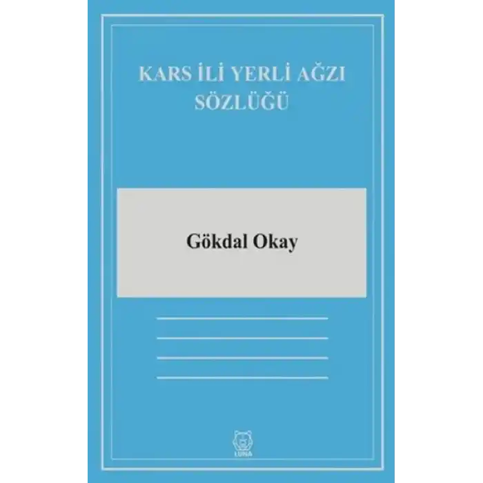 Kars İli Yerli Ağzı Sözlüğü