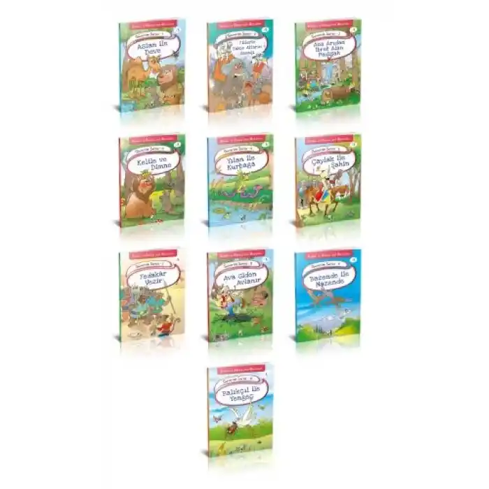 Kelile ve Dimneden Masallar - Güvercin Serisi (10 Kitap Takım)