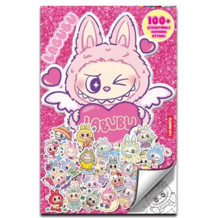 Labubu- 100 Çıkartmalı Boyama Kitabı