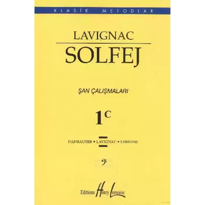 Lavignac 1C - Solfej Şan Çalışmaları