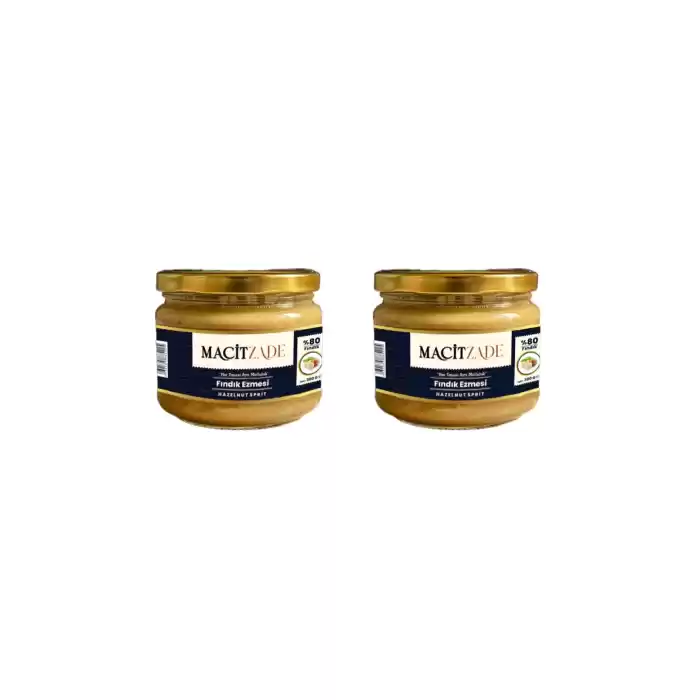 Macitzade 280 gr Fındık Ezmesi 2li (%80 FINDIK)