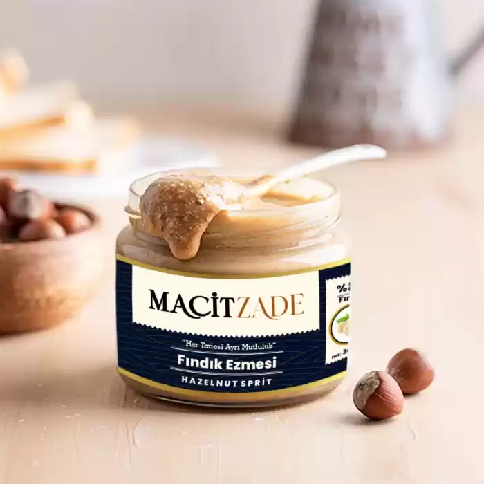 Macitzade 280 gr Fındık Ezmesi 2li (%80 FINDIK)