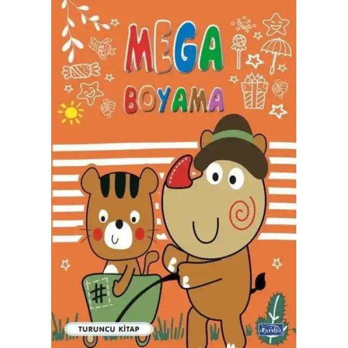 Mega Boyama Turuncu Kitap