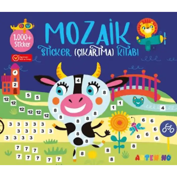Mozaik Sticker Çıkartma Kitabı - Lacivert