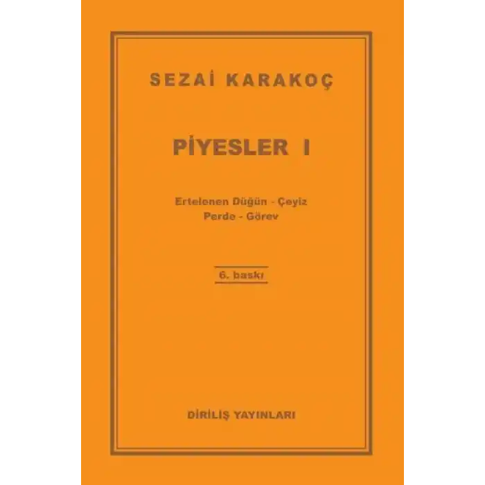 Piyesler 1