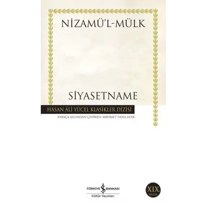 Siyasetname - Hasan Ali Yücel Klasikleri