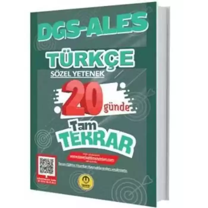 Tasarı DGS ALES Türkçe 20 Günde Tam Tekrar Soru Bankası