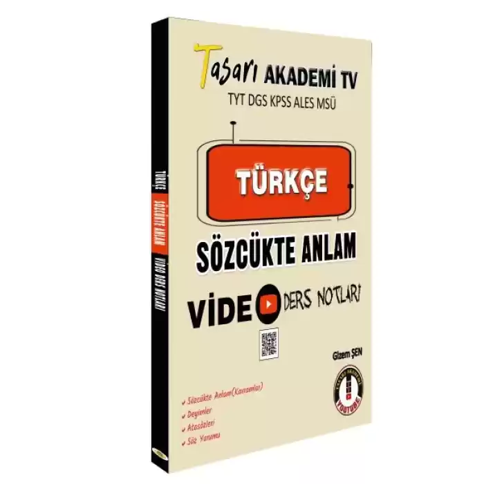 Tasarı DGS Türkçe Sözcükte Anlam Video Ders Notları