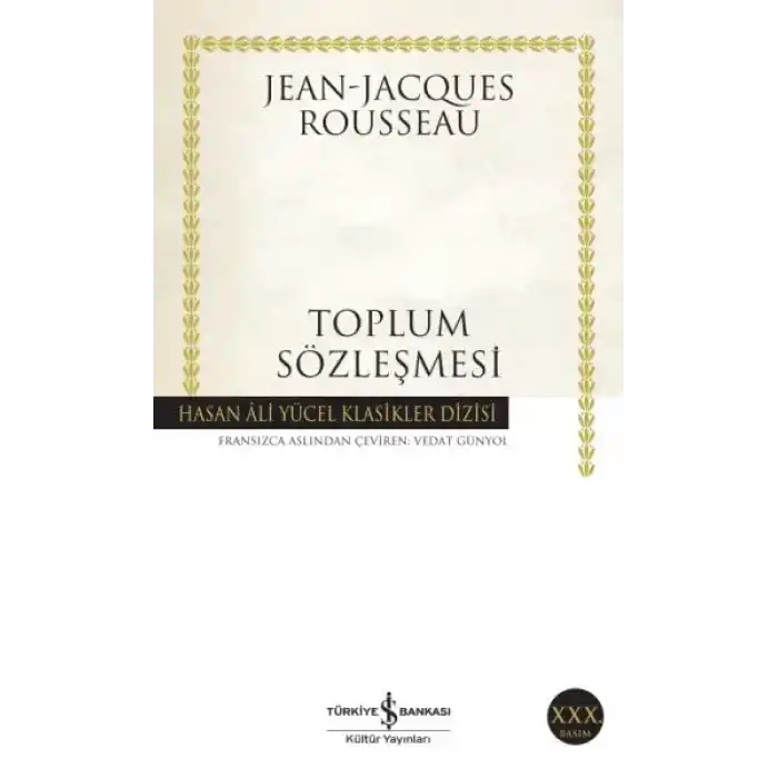Toplum Sözleşmesi - Hasan Ali Yücel Klasikleri