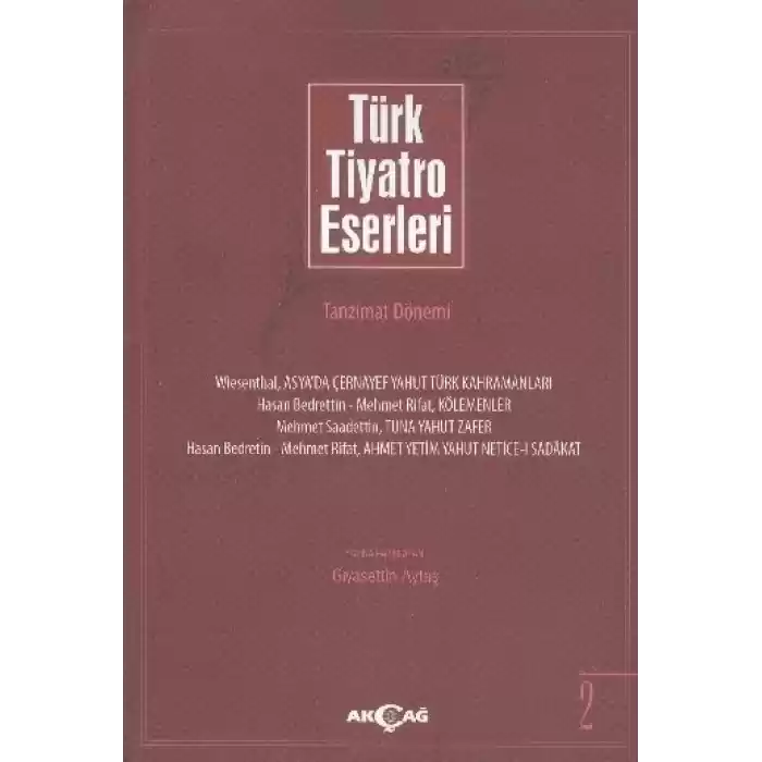 Türk Tiyatro Eserleri 2 / Tanzimat Dönemi