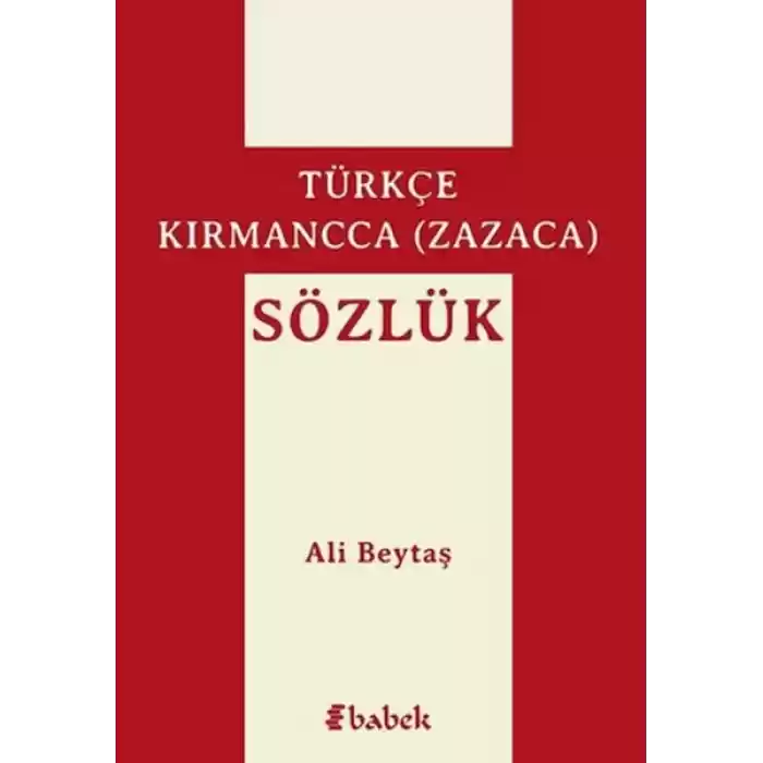 Türkçe-Kırmancca (Zazaca) Sözlük