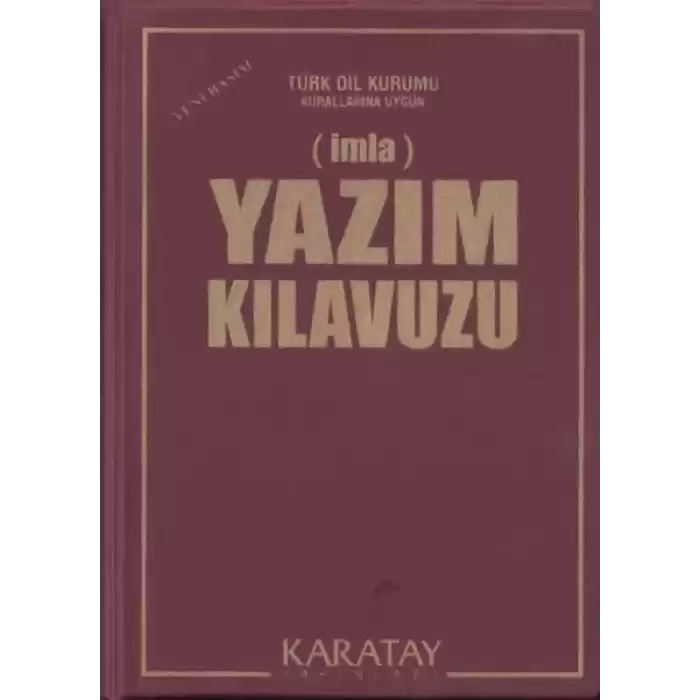 Yazım Kılavuzu (İmla) - (Plastik Kapak)