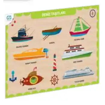 Ahşap Deniz Taşıtları Eğitici Set