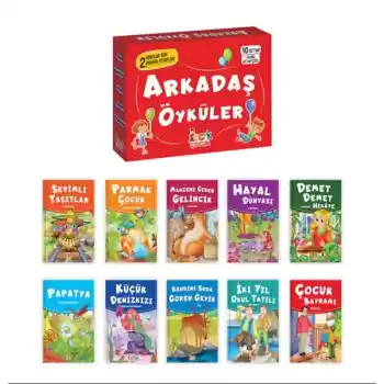 Arkadaş Öyküler - (10 Kitap+Soru Kitapçığı)