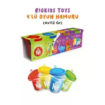Bigkids Toys / 4Lü Oyun Hamuru (4X112 Gr)