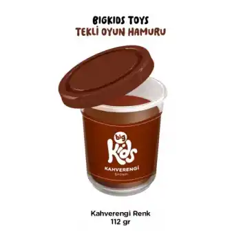 Bigkids Toys / Kahverengi - 12li Oyun Hamuru (112 Gr)