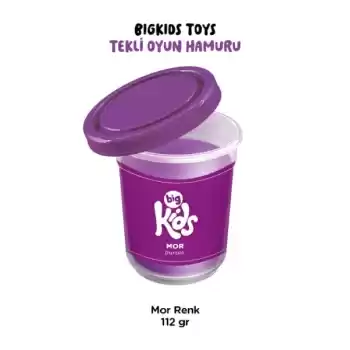 Bigkids Toys / Mor - 12li Oyun Hamuru (112 Gr)