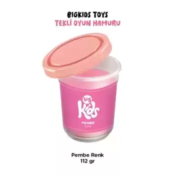Bigkids Toys / Pembe - 12li Oyun Hamuru (112 Gr)