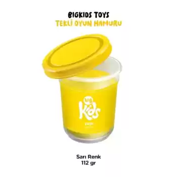 Bigkids Toys / Sarı - 12li Oyun Hamuru (112 Gr)