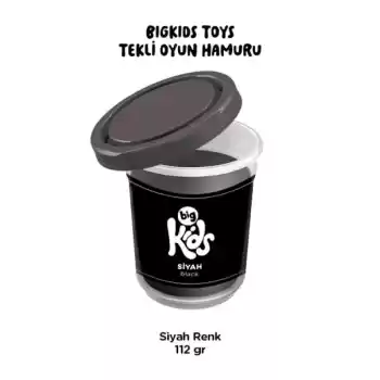 Bigkids Toys / Siyah - 12li Oyun Hamuru (112 Gr)