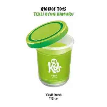 Bigkids Toys / Yeşil - 12li Oyun Hamuru (112 Gr)