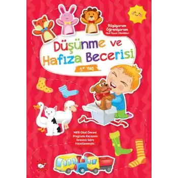 Büyüyorum Öğreniyorum Okul Öncesi Etkinlikleri - Düşünme ve Hafıza Becerisi 5+Yaş