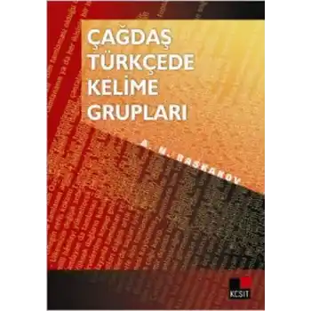 Çağdaş Türkçede Kelime Grupları