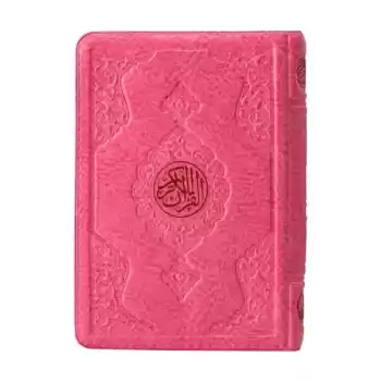 Çanta Boy Kuran-ı Kerim (Pembe Renk, Kılıflı, Mühürlü)