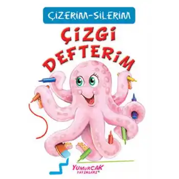 Çizgi Defterim (Çizerim-Silerim) - Kalem Hediyeli