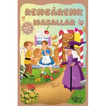 Çocuklar için Hayal ve Odak Geliştirici Rengarenk Masallar Bronz Kitap